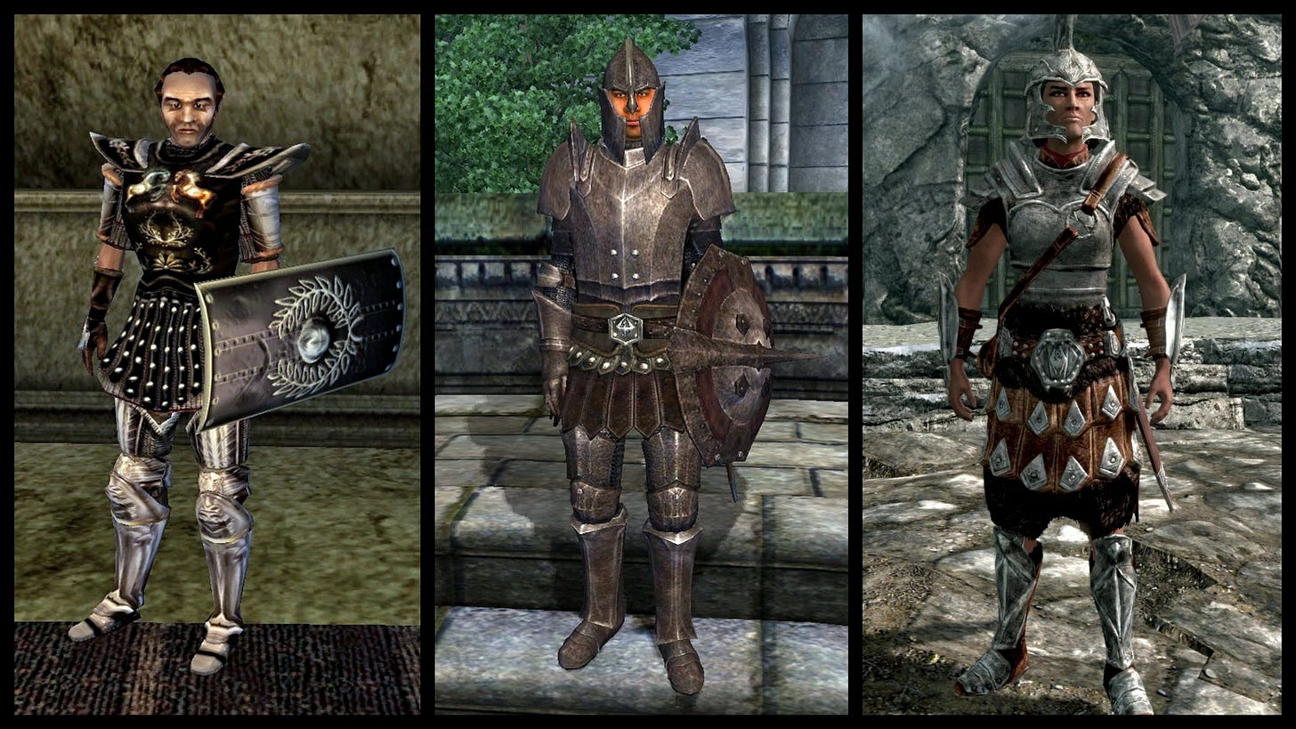 Comparing Imperial Legion Armor in Morrowind, Oblivion and Skyrim. Which  one is your favorite & why? : r/ElderScrolls