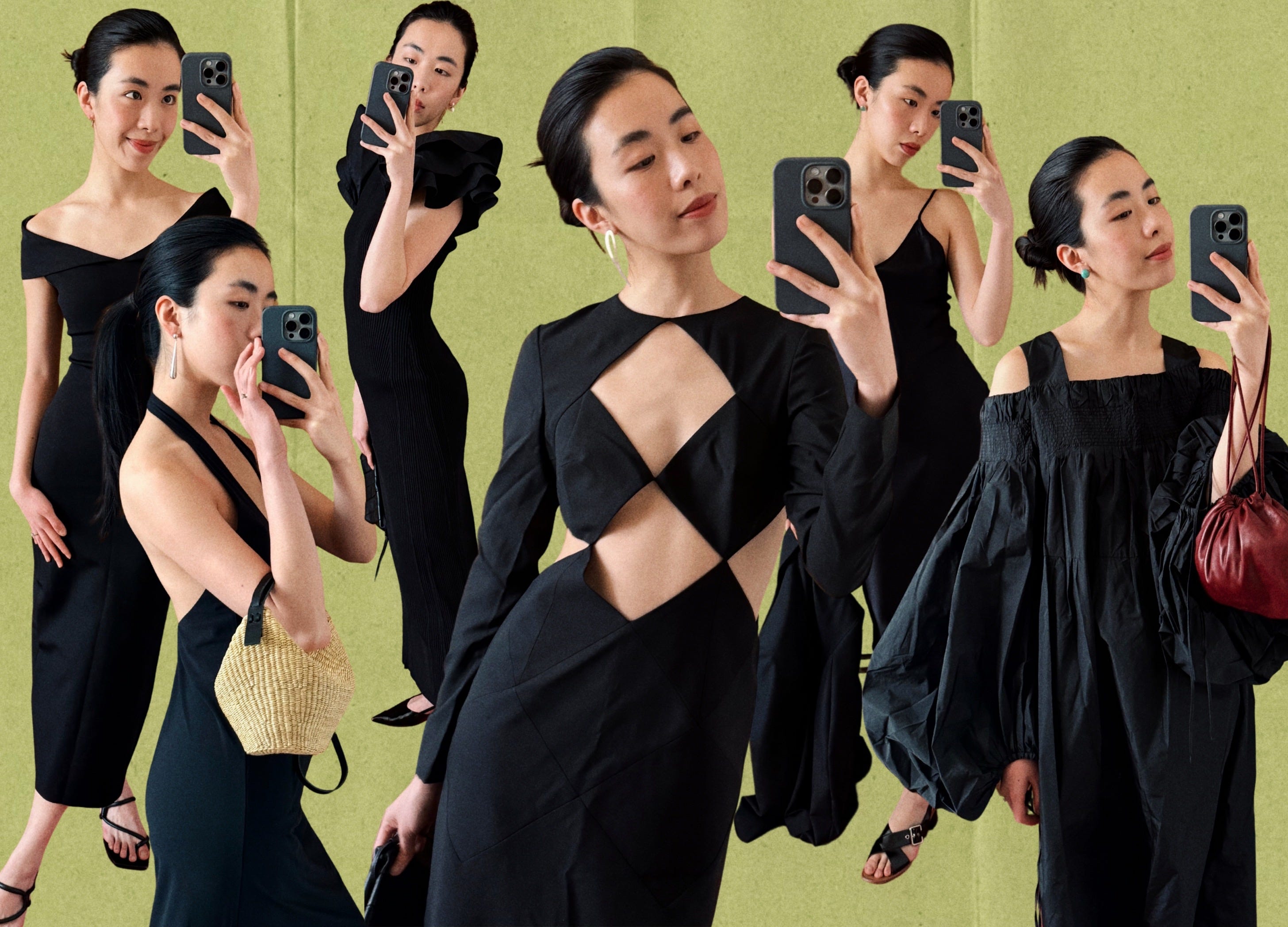 all black dresses near me Clover Fields Cotton Black Midi Dress