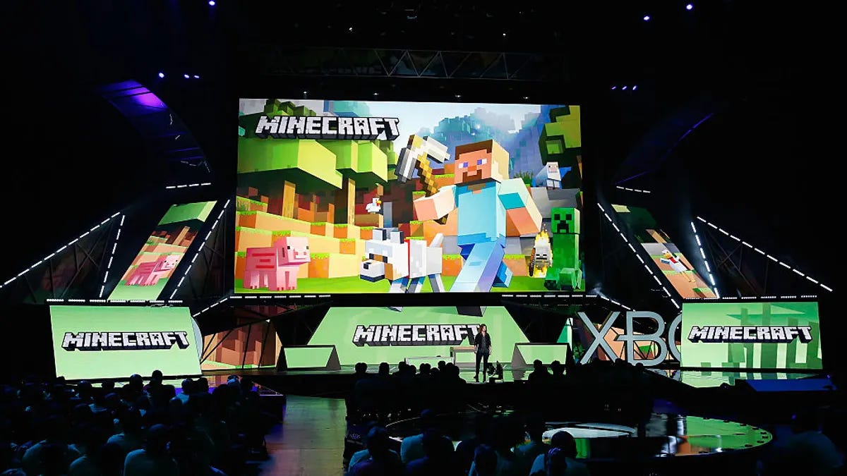 Mojang's "Director of Fun" Lydia Winters speaks about 'Minecraft' during the Microsoft Xbox E3 press conference at the Galen Center on June 15, 2015 in Los Angeles, California. Mojang's "Director of Fun" Lydia Winters speaks about 'Minecraft' during the Microsoft Xbox E3 press conference at the Galen Center on June 15, 2015 in Los Angeles, California.