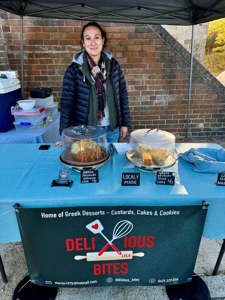 Maria from South Bowenfels specialises in delicious Greek sweets Maria from South Bowenfels specialises in delicious Greek sweets