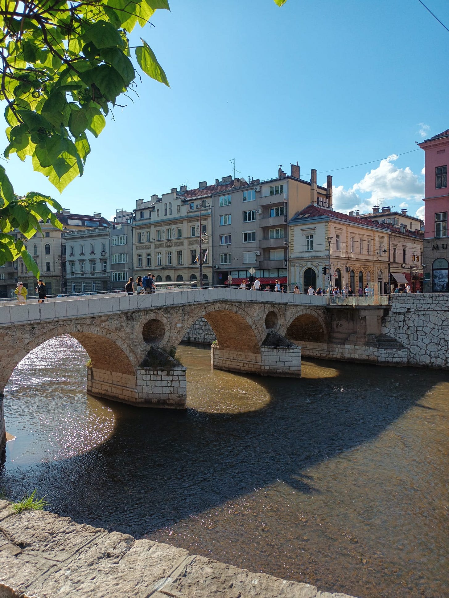 May be an image of 7 people, the Tiber River and Stari Most