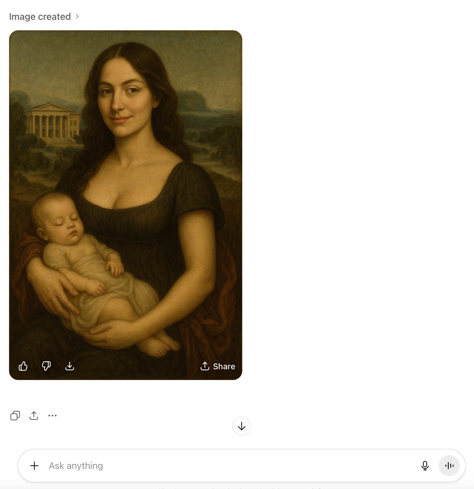 Are you warm, are you real, Mona Lisa? - by Jane Moss Myers, image size:1626x1678