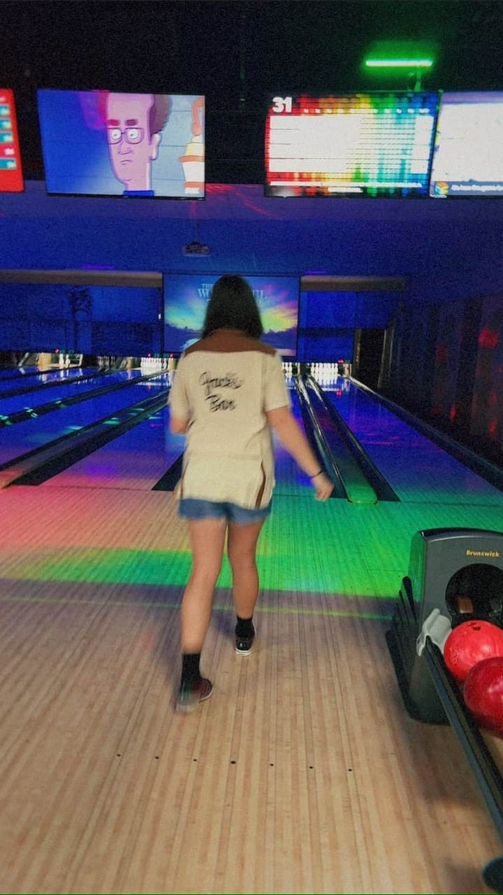 getting ready to bowl