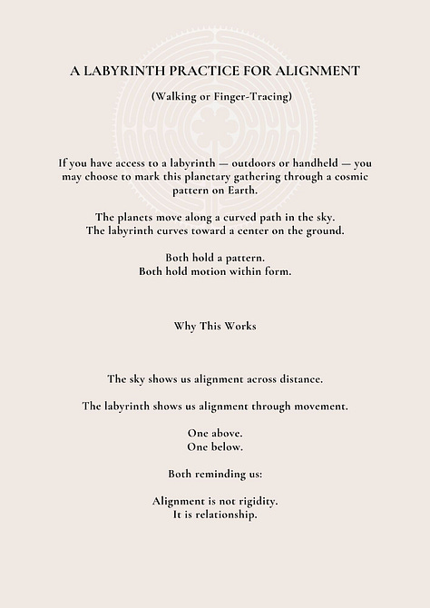 A ritual kit for witnessing the planetary alignment