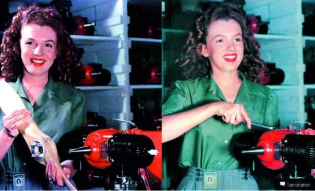 Marilyn Monroe Assembled World War II Target Drones – UAS VISION