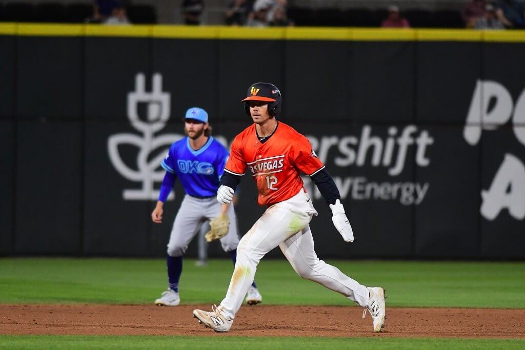 Las Vegas Aviators outfielder Cade Marlowe has been a terror at the plate and on the bases this season, with 107 total bases and 15 steals.