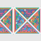 This stamp is a triangle and it's made for new friends