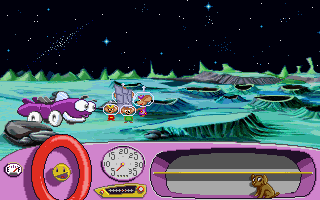 Putt-Putt Goes to the Moon DOS Putt-Putt may not be in Kansas any more, but that&#x27;s where this mouse family hails from. Tourists!