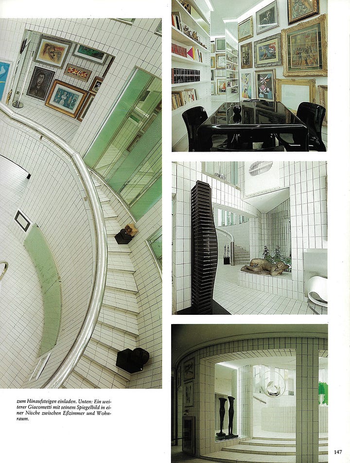 Tiled Monochrome madness - a slept-on interior from the era.