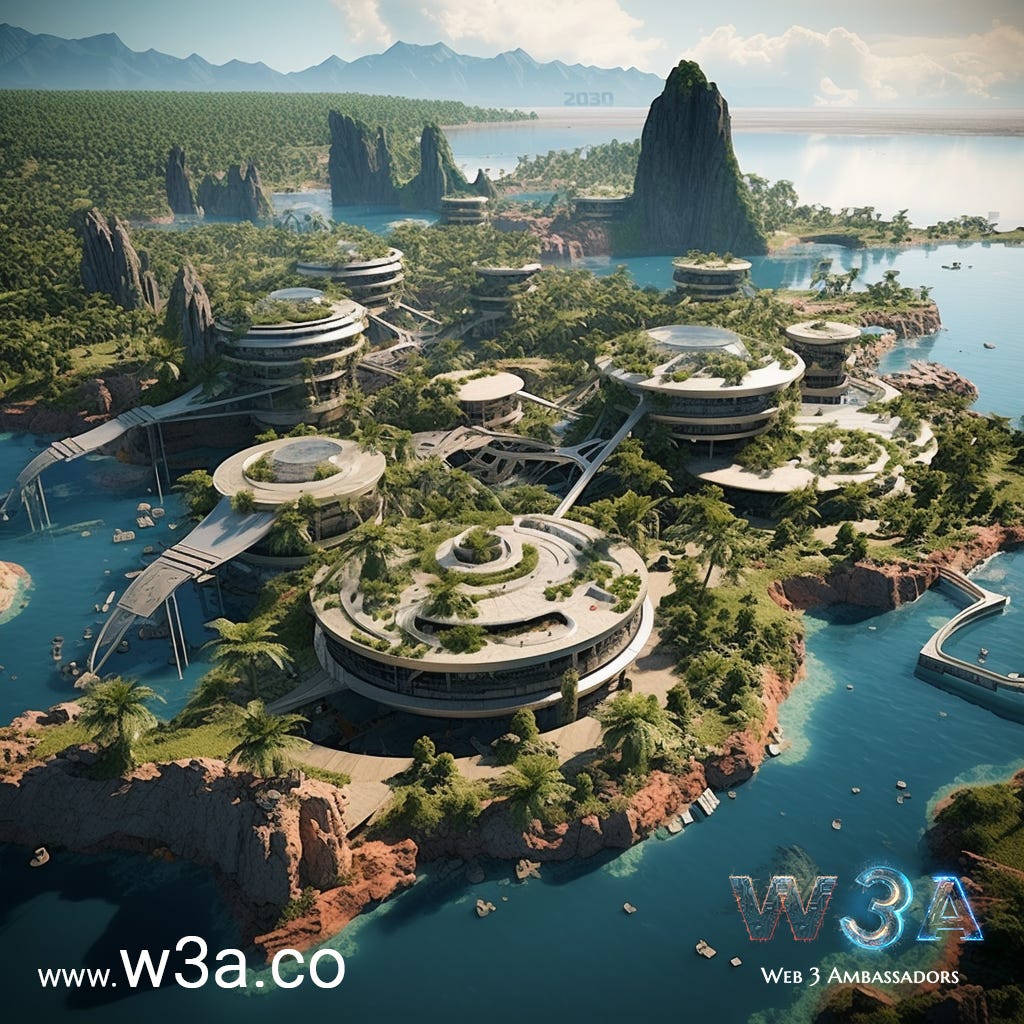 Web 3 Ambassadors - Value in Web 3, 5 islands analogy