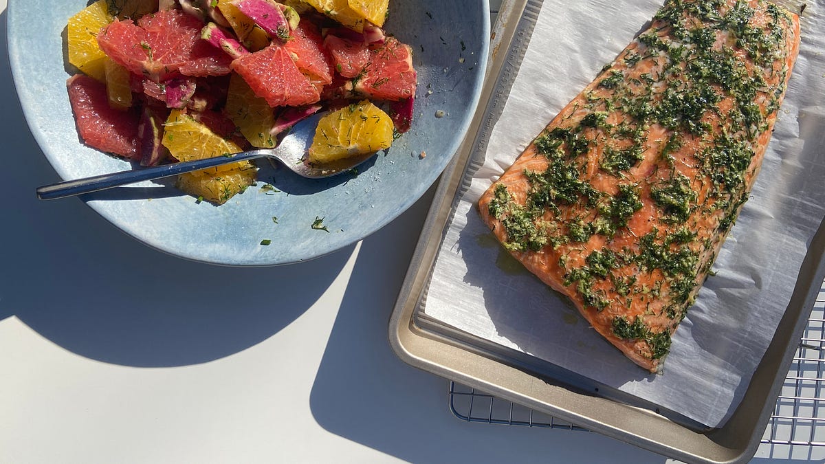 Ali Slagle's Ginger-Dill Salmon - by Ali Slagle