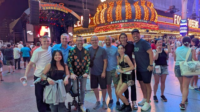 P1 padel players out and about in Vegas