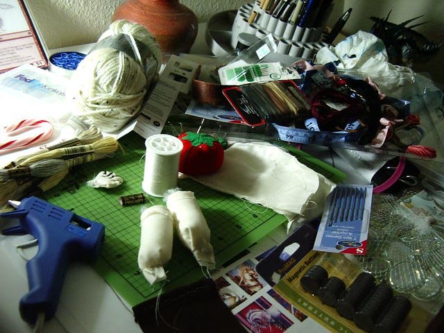 huge craft mess huge craft mess