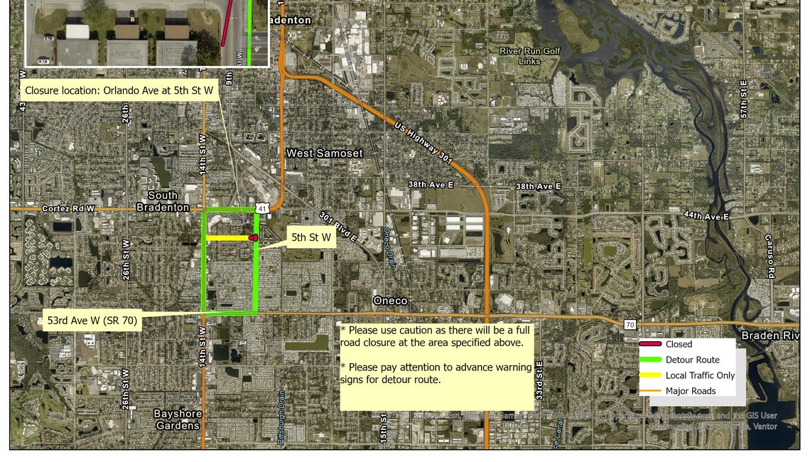 East End of Orlando Avenue to Close for Cedar Cove Construction Project