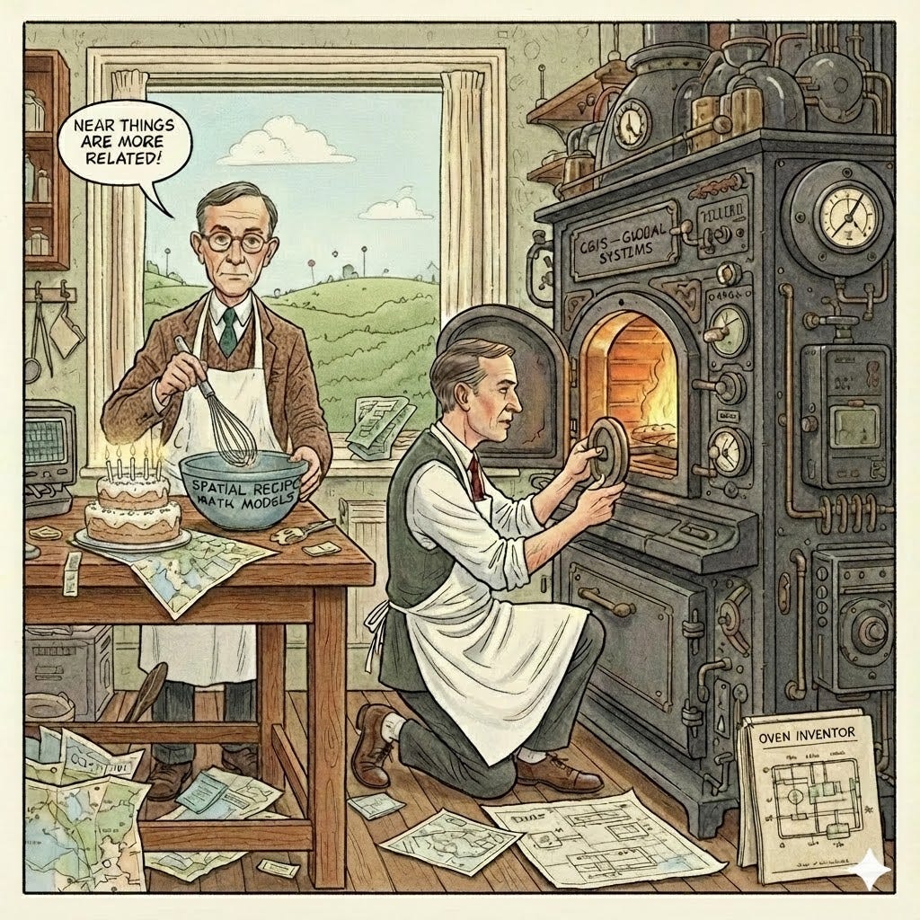 GIS and Maps  - The Complementary Visionaries: How Tobler and Tomlinson Co-Invented GIS