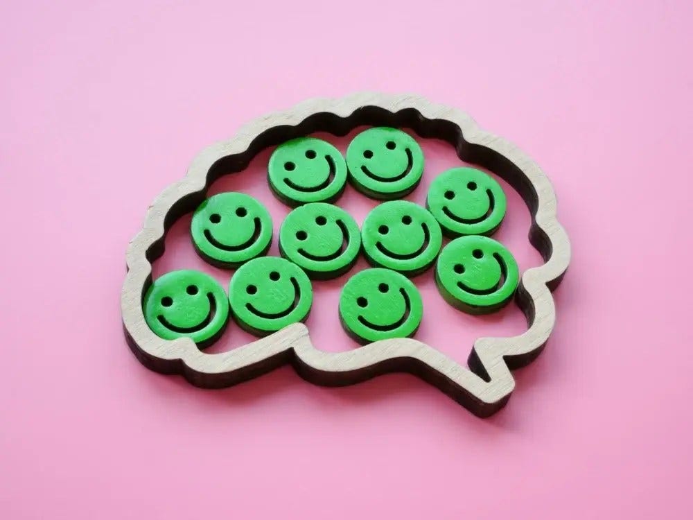 Smily faces inside a brain, a brain full of smily faces, Happiness, Joy, Morning Joy, The Science of Joy