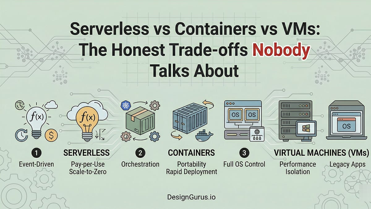 Serverless vs Containers vs VMs: The Honest Trade-offs Nobody Talks About