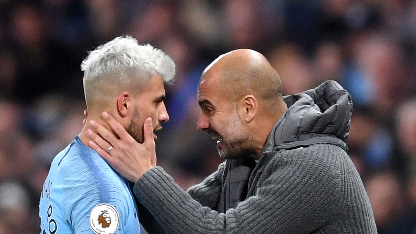 Manchester City duo Sergio Aguero and Pep Guardiola named Premier League  Player and Manager of the Month for February | Football News | Sky Sports
