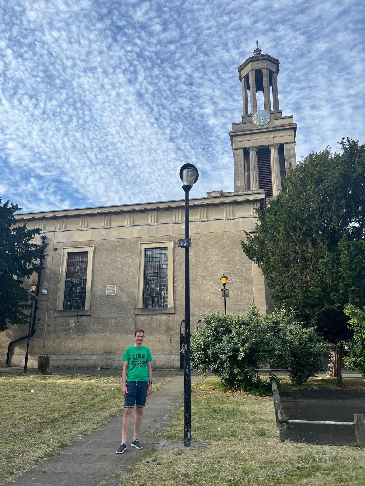 Sacha, monitoring node, and dramatic sky