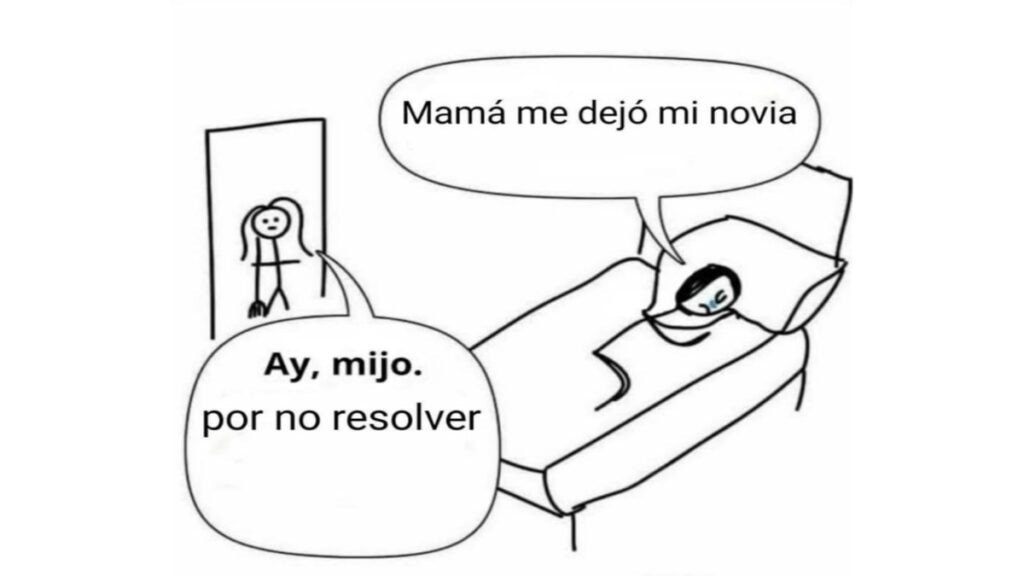 Imagen del meme de los hombres deben resolver