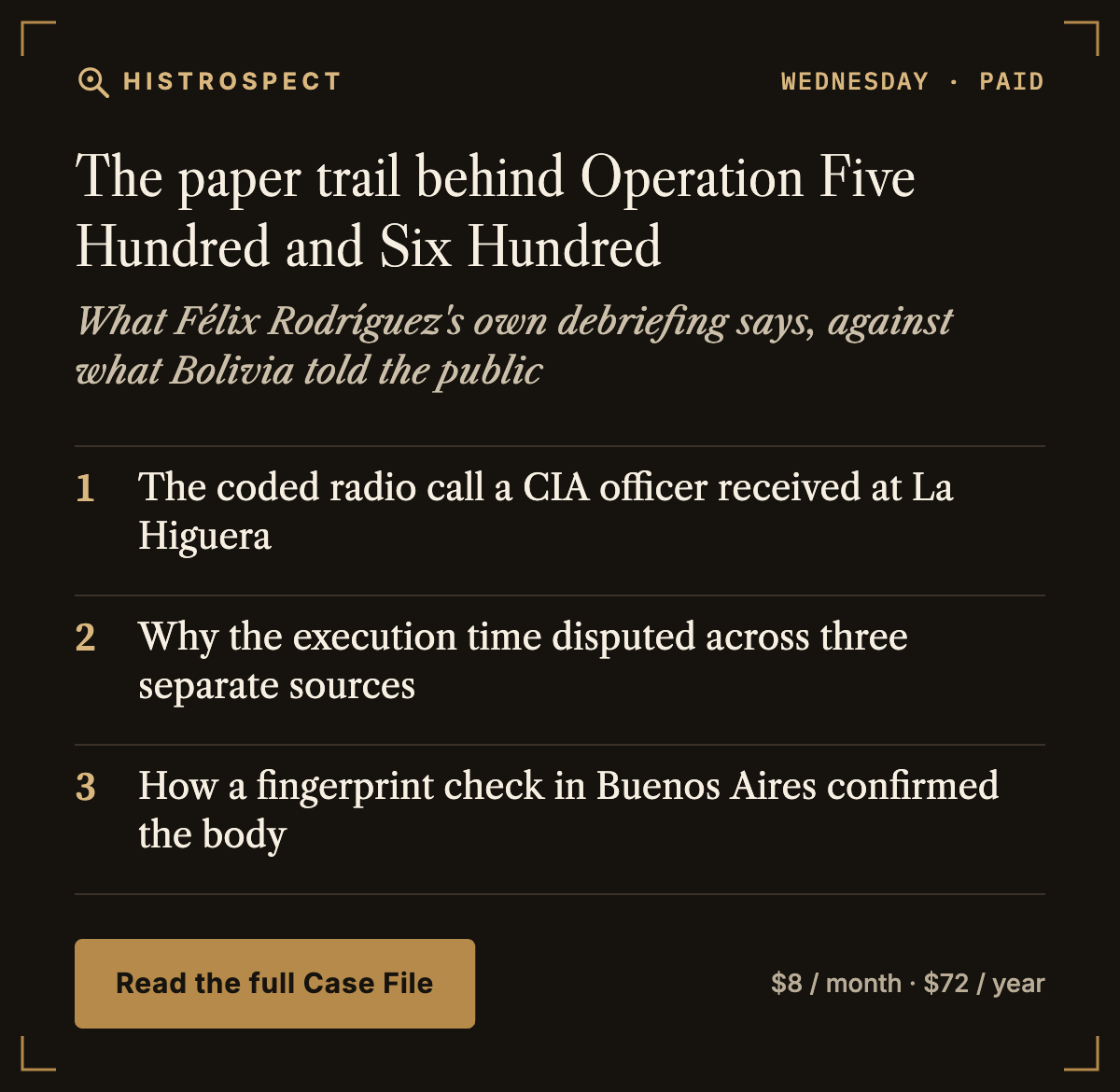 The paper trail behind Operation Five Hundred and Six Hundred The paper trail behind Operation Five Hundred and Six Hundred