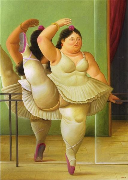 Dancers at the Bar, 2001 - Fernando Botero