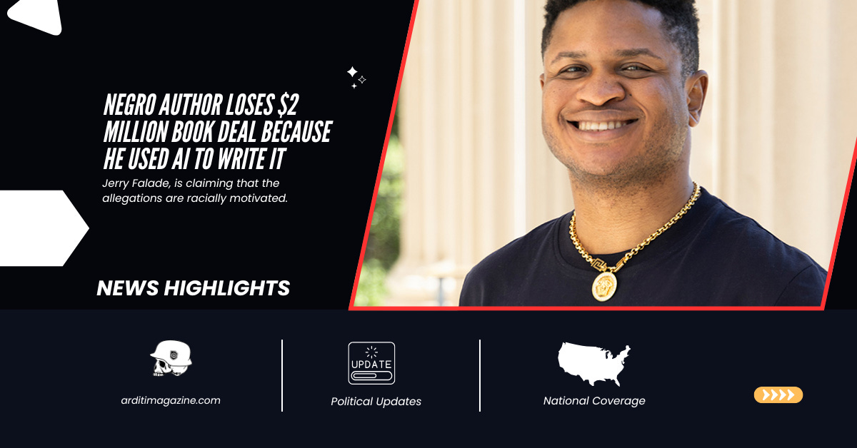 Negro Author Loses $2 Million Book Deal Because He Used AI to Write It
