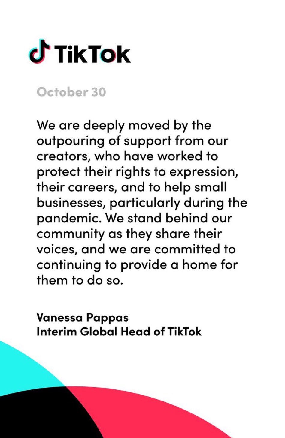 TikTok thanks its creators TikTok thanks its creators