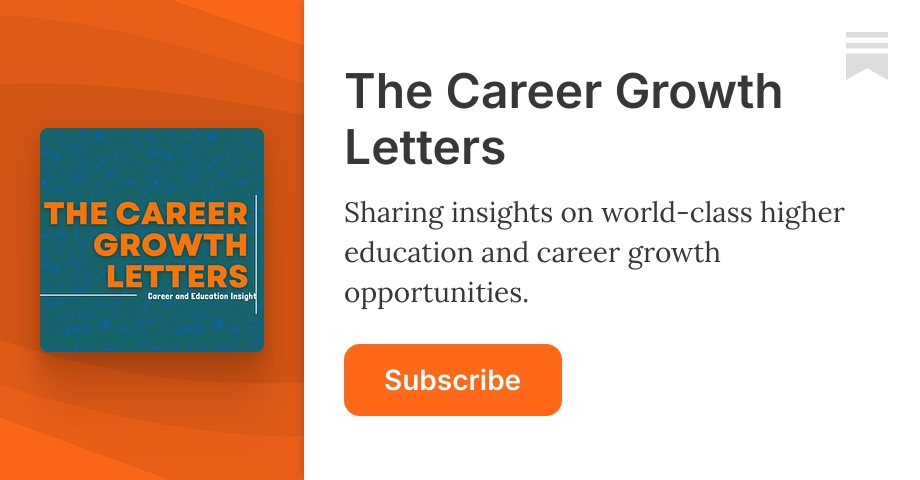 The Career Growth Letters | Destiny Education | Substack