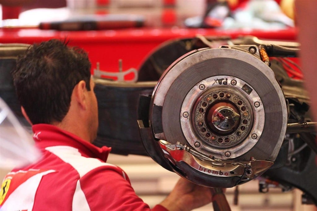 Brembo celebrates forty years of activity in the Formula One circus