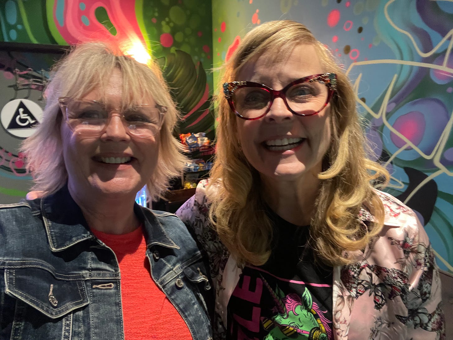 Right: Friend of a friend, Left: Maria Bamford Right: Friend of a friend, Left: Maria Bamford