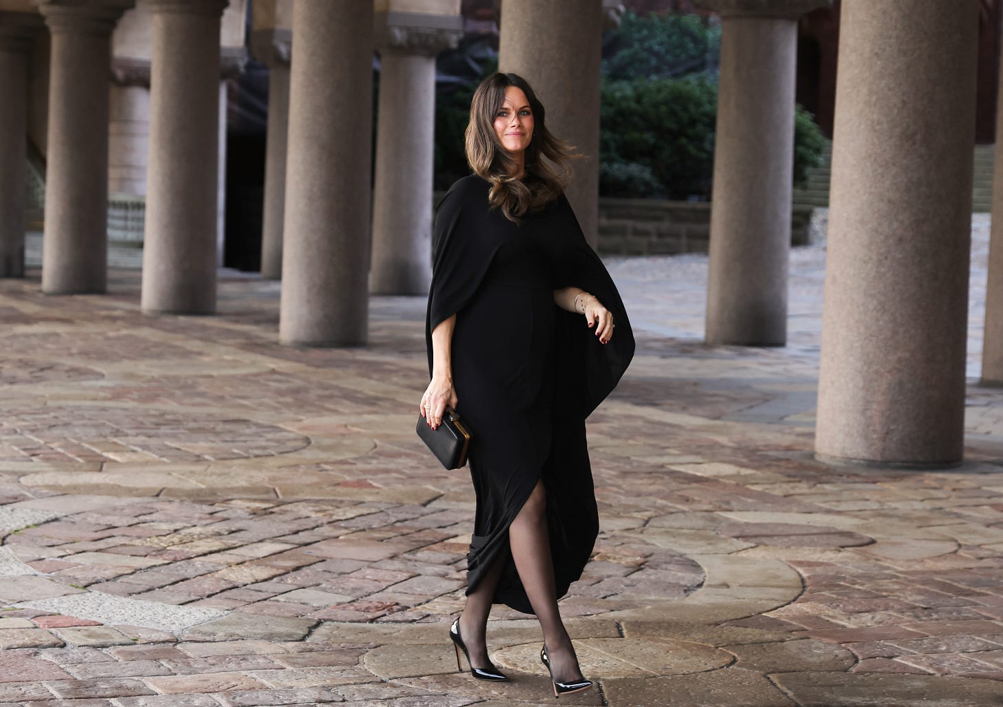 Princess Sofia of Sweden in a black dress