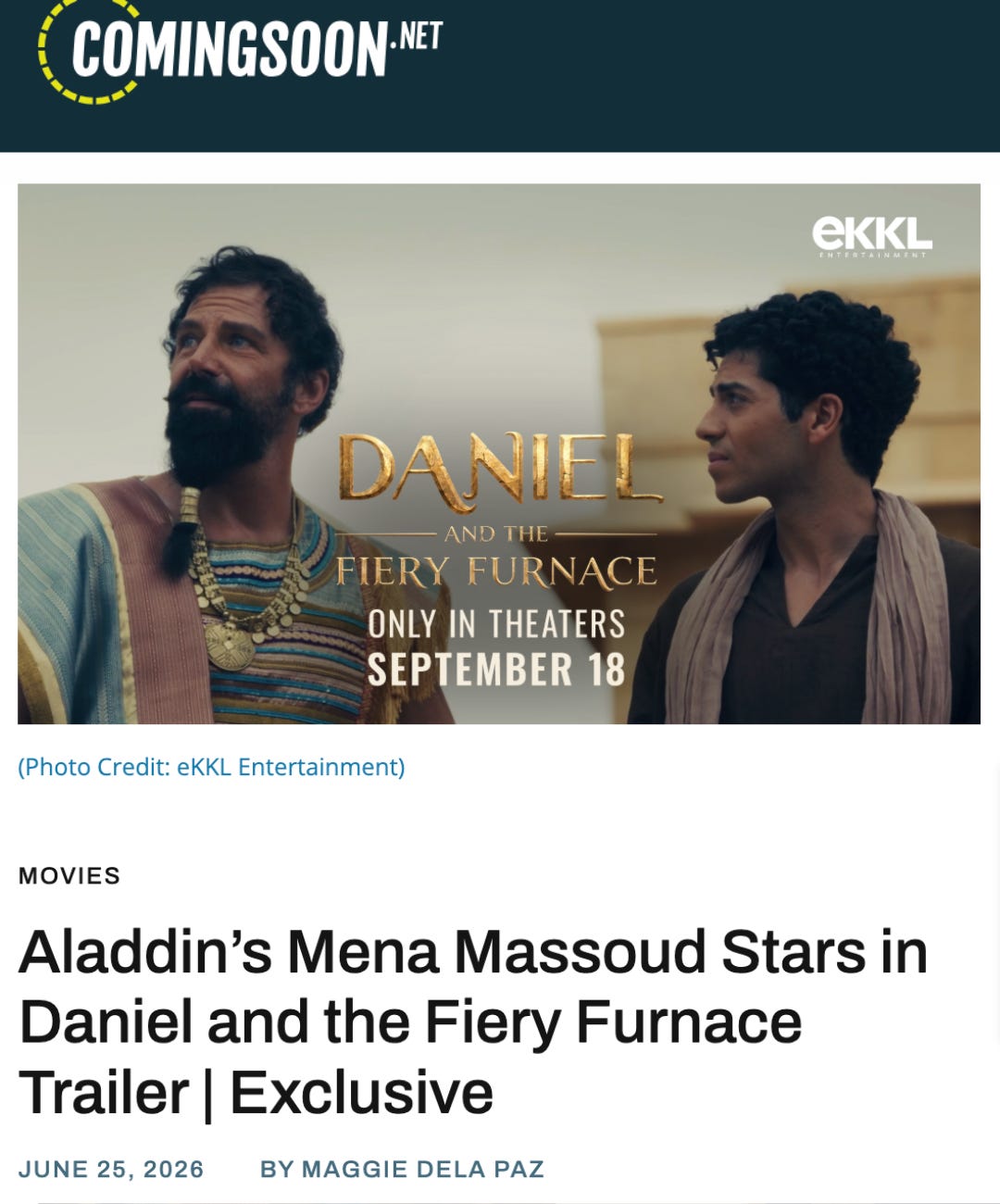 Official DANIEL movie trailer thumbnail featuring Mena Massoud as Daniel Official DANIEL movie trailer thumbnail featuring Mena Massoud as Daniel