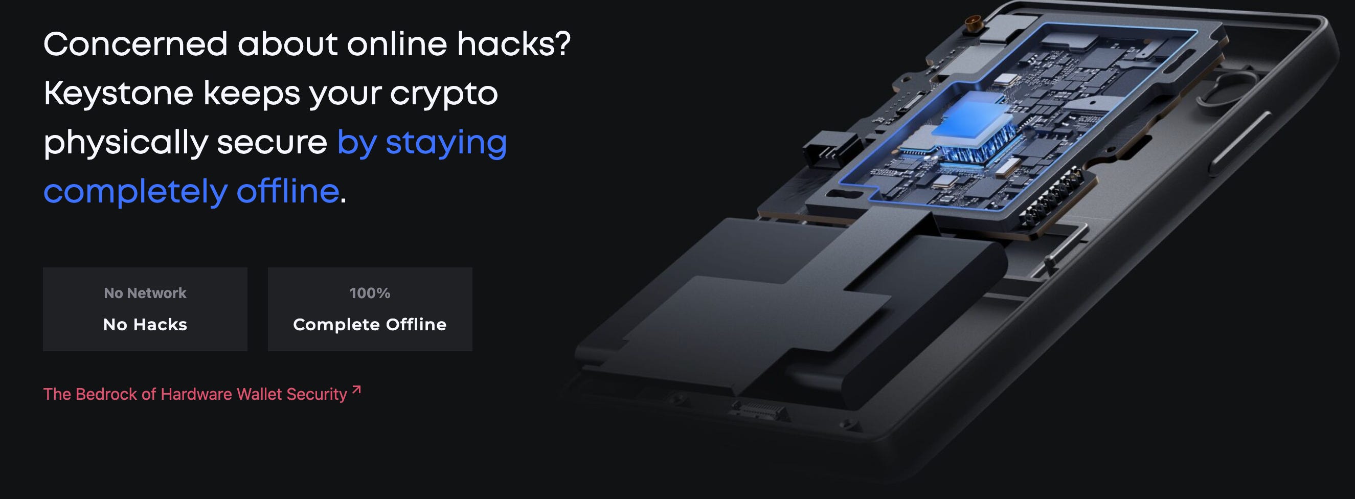 Keystone】高セキュリティなコールドウォレット / 一度もオンライン接続されず、オンライン環境と必要な情報だけ交換して安全に取引を完了 /  @KeystoneWallet