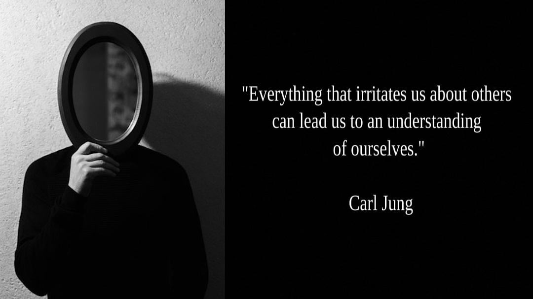 Everything that irritates us about others can lead us to an understanding  of ourselves.” - Carl Jung [1080x607] : r/QuotesPorn