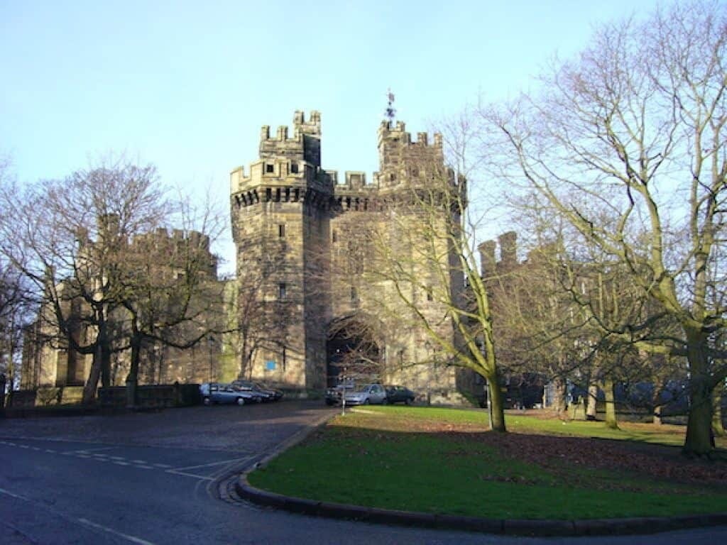 Lancaster Castle, where the Samlesbury witches were tried in the summer of 1612.Lancashire witch trials. Lancaster Castle, where the Samlesbury witches were tried in the summer of 1612.Lancashire witch trials.