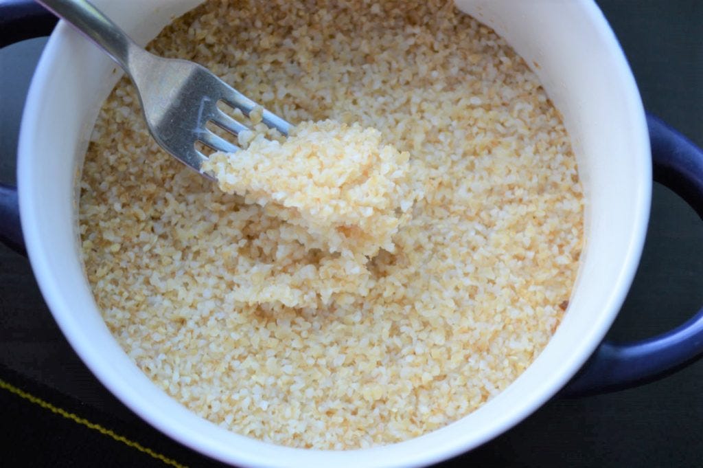Bulgur #1 soaked overnight