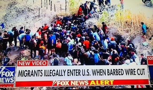 The migrant groups the Mexican Cartels are sending across the Texas Border now are nowhere near as large as those like this one who overwhelmed authorities on September 25, 2023.(Fox News screenshot via x.com) The migrant groups the Mexican Cartels are sending across the Texas Border now are nowhere near as large as those like this one who overwhelmed authorities on September 25, 2023.(Fox News screenshot via x.com)
