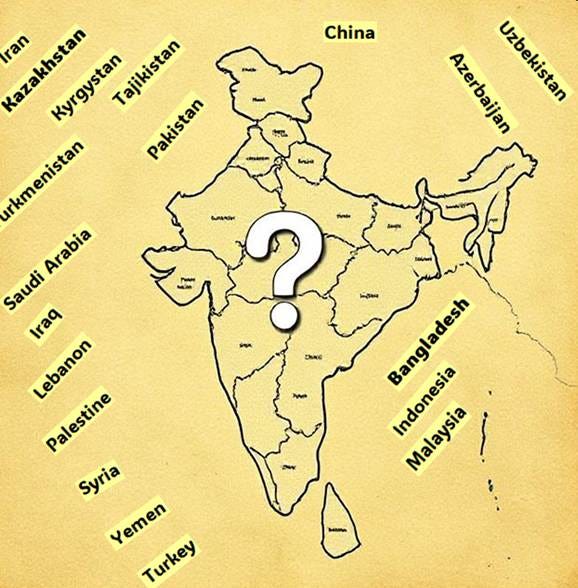 A map of india with a question mark

AI-generated content may be incorrect.