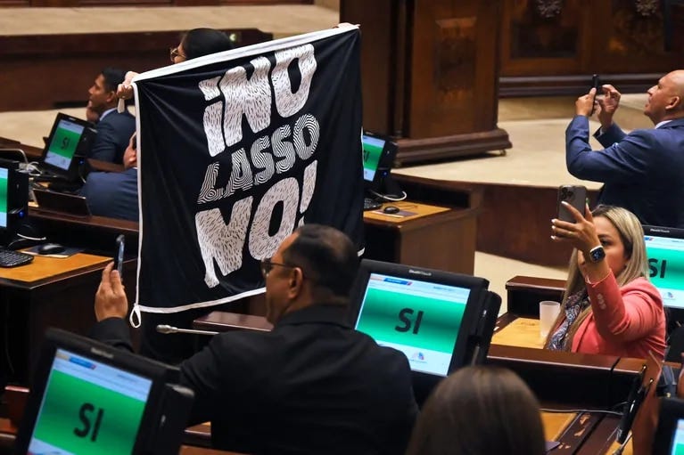 El congreso de Ecuador aprobó un nuevo juicio político contra Guillermo  Lasso por un caso de corrupción | TN