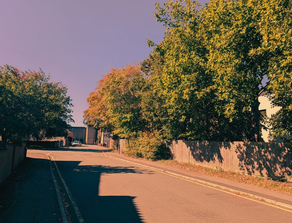 A road in South Gloucestershire, UK, from Never Lost Letters by Stuart Found