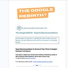 The Google Rebirth? 