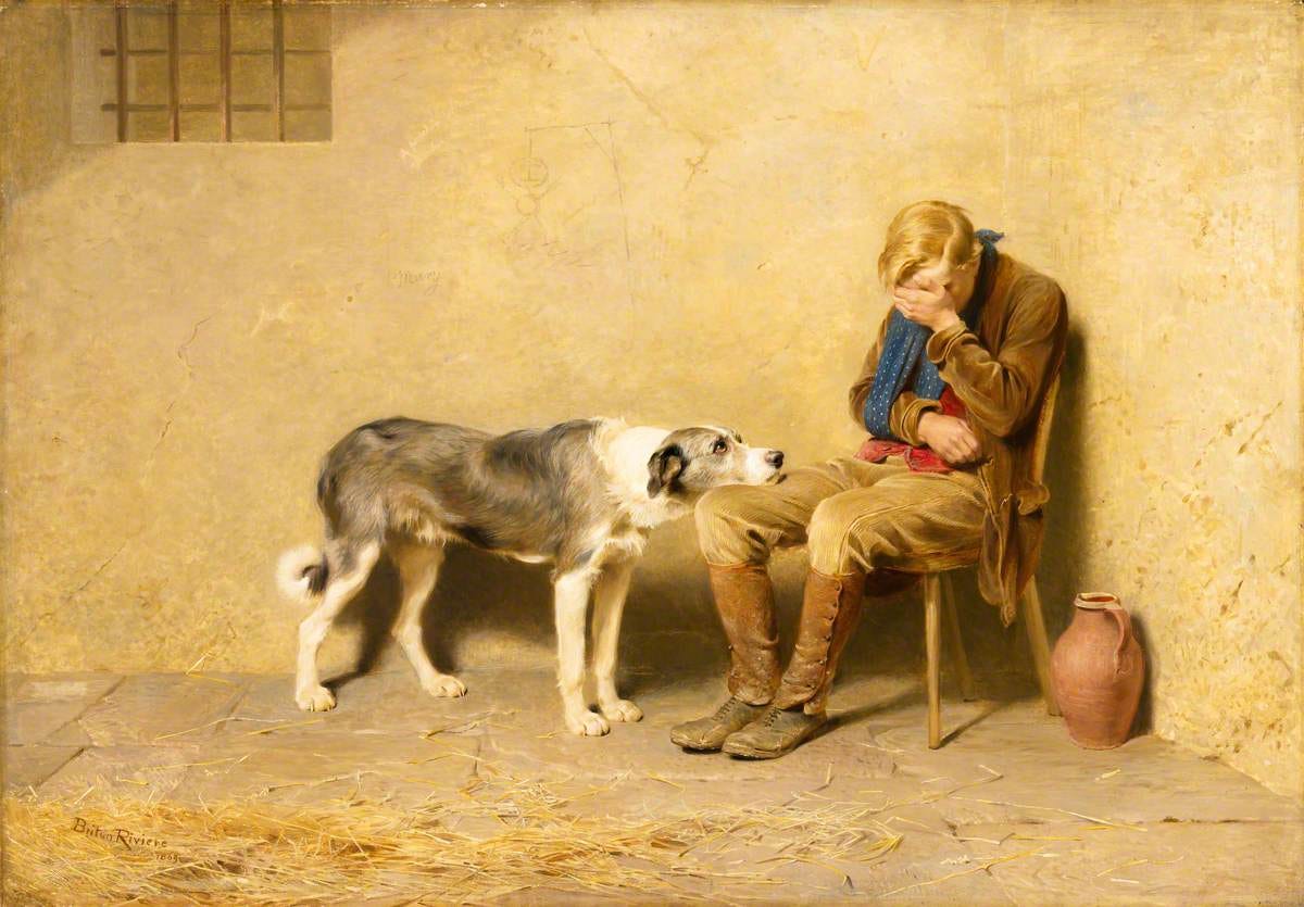 Briton Riviere, Fidelity, 1869 Briton Riviere, Fidelity, 1869