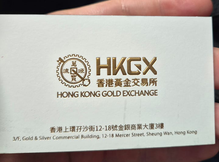Brian Fung, Chief Executive Officer, Hong Kong Gold Exchange.