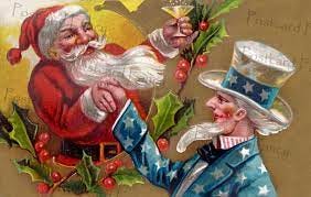 SANTA CLAUS Toasts Uncle Sam Instant DIGITAL Download - Etsy