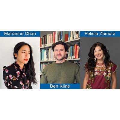 Poetry Reading: Marianne Chan, Ben Kline, and Felicia Zamora