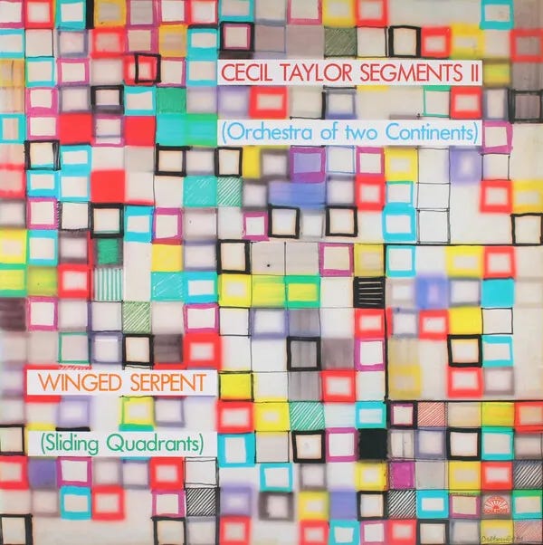 Cover art for Winged Serpent (Sliding Quadrants) by Cecil Taylor Segments II (Orchestra of Two Continents)