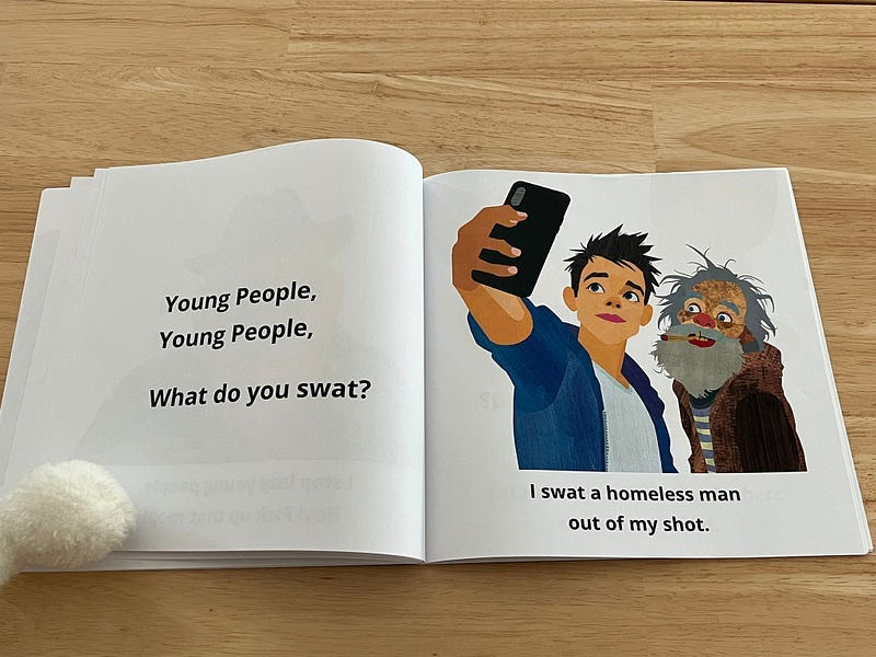 A page from the book, Billionaire, Billionaire, What Do You Steal?