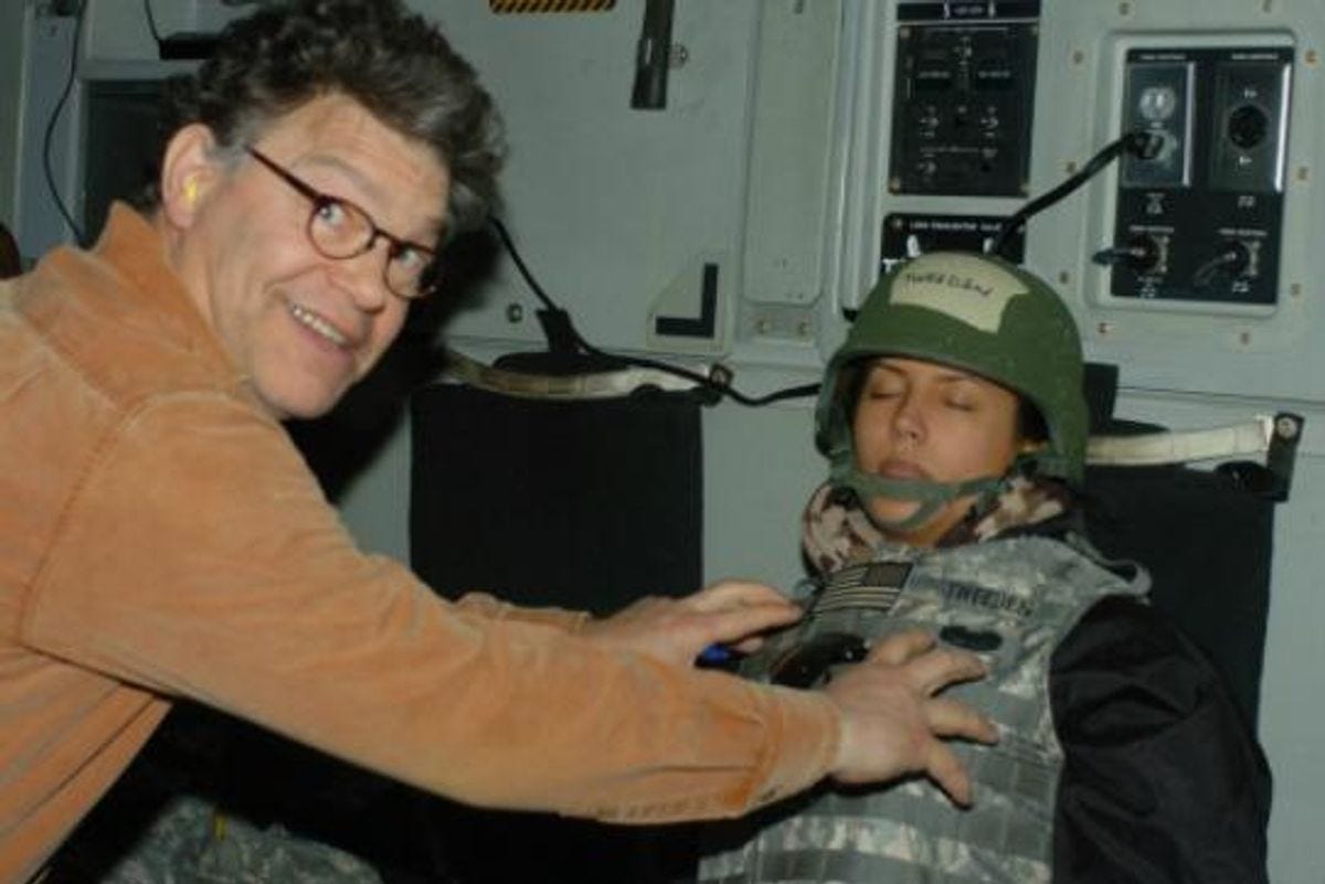 Nothing Funny About It': Sen. Al Franken Accused of Unwanted Groping During  ISO Tour in 2006 | Common Dreams