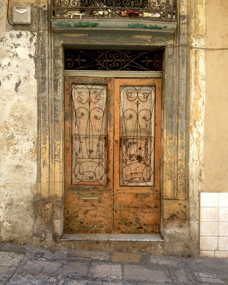 A doorway in Valletta